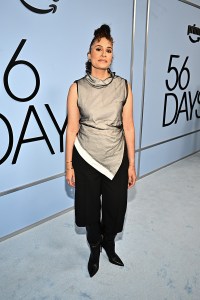 Tish Arana at the "56 Days" Los Angeles Premiere held at the Hammer Museum on February 11, 2026 in Los Angeles, California.