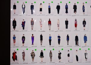 Backstage at the Area Fall 2026 ready-to-wear show at New York Fashion Week.