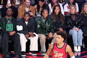 Ludacris and Eudoxie Mbouguiengue at The 2026 NBA All-Star Game held at the Intuit Dome on February 15, 2026 in Los Angeles, California.