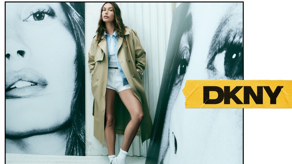 Hailey Bieber stars in DKNY's spring campaign.