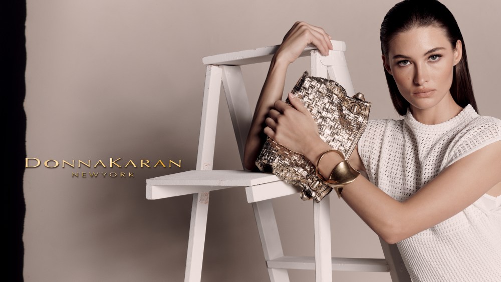 An image from Donna Karan New York's spring ad campaign, The Edit, featuring Grace Elizabeth