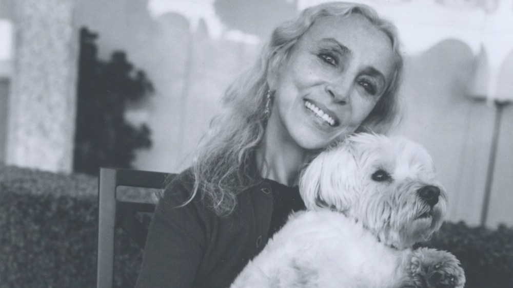 Franca Sozzani with her dog Lazlo, Milan 2016 by Bruce Weber.