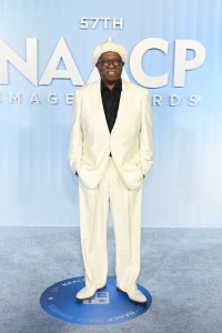 J. Anthony Brown at the 57th NAACP Image Awards held at the Pasadena Civic Auditorium on February 28, 2026 in Los Angeles, California.