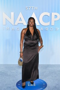 Auriyana Armour at the 57th NAACP Image Awards held at the Pasadena Civic Auditorium on February 28, 2026 in Los Angeles, California.