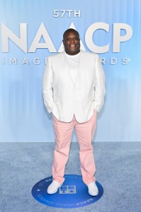 Damien Douglas at the 57th NAACP Image Awards held at the Pasadena Civic Auditorium on February 28, 2026 in Los Angeles, California.