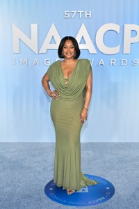 Crystal Renee Hayslett at the 57th NAACP Image Awards held at the Pasadena Civic Auditorium on February 28, 2026 in Los Angeles, California.