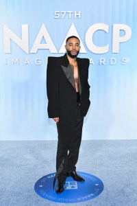 Elijah Blake at the 57th NAACP Image Awards held at the Pasadena Civic Auditorium on February 28, 2026 in Los Angeles, California.