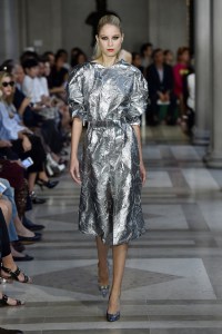 Model on the catwalk (Photo by Giovanni Giannoni/Penske Media via Getty Images)