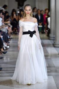 Model on the catwalk (Photo by Giovanni Giannoni/Penske Media via Getty Images)