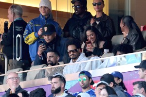 Sebastian Lletget, Kaytranada and Kehlani attend Super Bowl LX at Levi's Stadium on February 08, 2026 in Santa Clara, California.