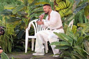 Ricky Martin performs with Bad Bunny onstage during the Apple Music Super Bowl LX Halftime Show at Levi's Stadium on February 08, 2026 in Santa Clara, California.