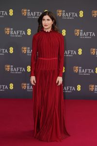 LONDON, ENGLAND - FEBRUARY 22: Kathryn Hahn attends the 2026 EE BAFTA Film Awards at The Royal Festival Hall on February 22, 2026 in London, England. (Photo by Dominic Lipinski/Getty Images)