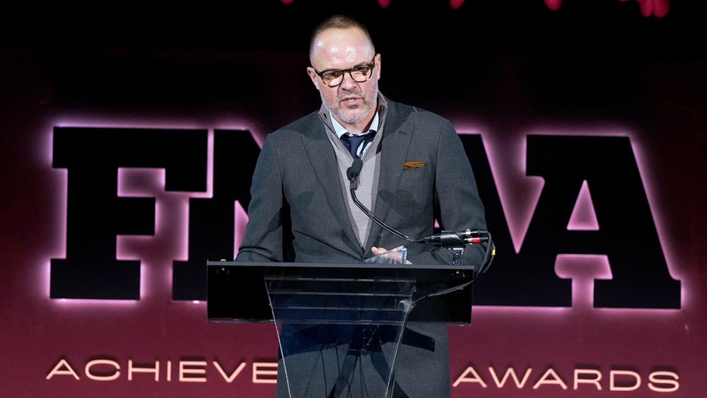 Chris Hufnagel at the 2025 Footwear News Achievement Awards held at Cipriani 25 Broadway on December 03, 2025 in New York, New York.