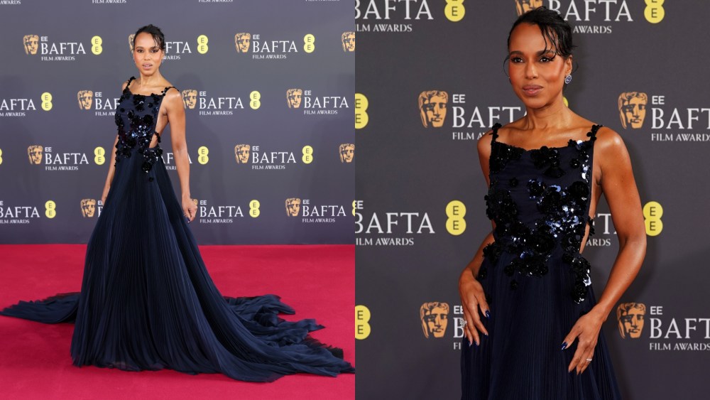 Kerry Washington attends the 2026 EE BAFTA Film Awards at The Royal Festival Hall on Feb. 22, 2026 in London, England.