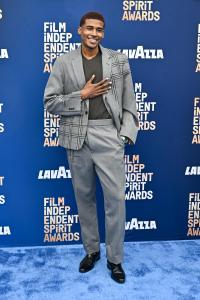 Michael Cooper Jr. at the 2026 Film Independent Spirit Awards held at the Hollywood Palladium on February 15, 2026 in Los Angeles, California.