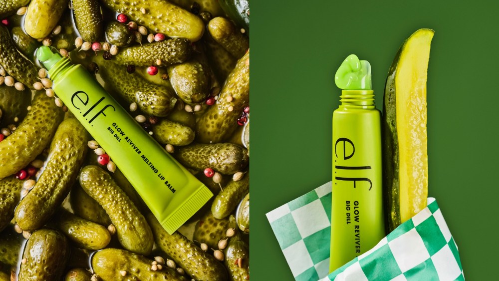 E.l.f. launches a limited-edition pickle lip balm.