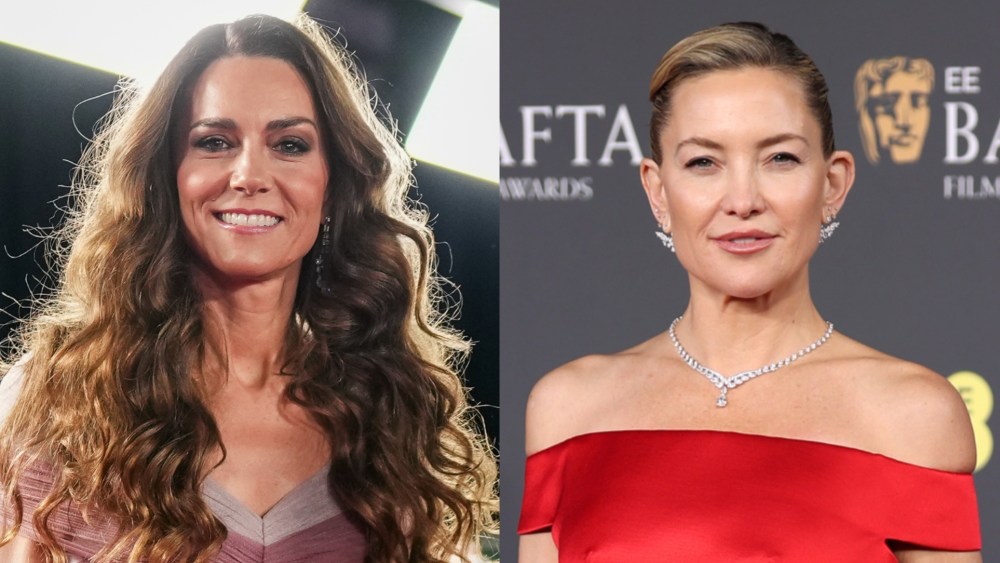 Kate Middleton and Kate Hudson at the 2026 BAFTAs.