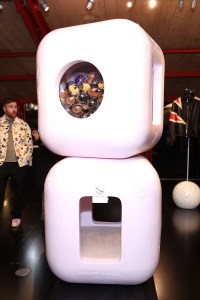 The scene at the Nahmias x Maxfield Host Pop Up Event.