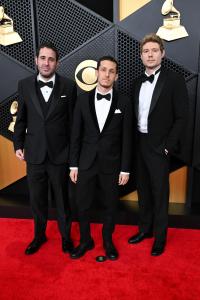Natan Schottenfels, Gal Muggia and Vania Heymann at the 68th GRAMMY Awards held at the Crypto.com Arena on February 01, 2026 in Los Angeles, California.