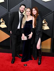 Pablo Feldman, Jolene Mendes and Sophia Sabella at the 68th GRAMMY Awards held at the Crypto.com Arena on February 01, 2026 in Los Angeles, California.
