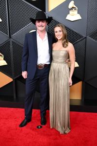 Zach Top and Amelia Taylor at the 68th GRAMMY Awards held at the Crypto.com Arena on February 01, 2026 in Los Angeles, California.