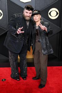 Teddy Swims and Tash Sultana at the 68th GRAMMY Awards held at the Crypto.com Arena on February 01, 2026 in Los Angeles, California.