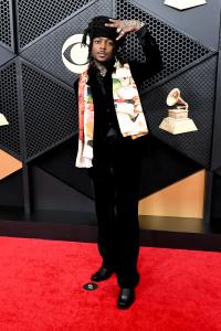 J.I.D. at the 68th GRAMMY Awards held at the Crypto.com Arena on February 01, 2026 in Los Angeles, California.