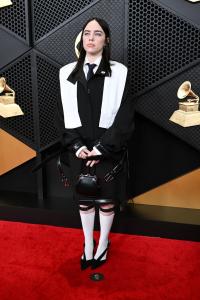 Billie Eilish at the 68th GRAMMY Awards held at the Crypto.com Arena on February 01, 2026 in Los Angeles, California.
