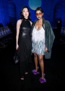 Courtney Chow and Priyanka Chigurupati at the Prabal Gurung fashion show as part of RTW Fall 2026 on February 14, 2026 in New York, New York.