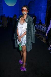 Priyanka Chigurupati at the Prabal Gurung fashion show as part of RTW Fall 2026 on February 14, 2026 in New York, New York.