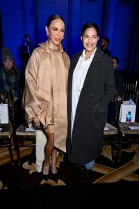 Nicole Ari Parker and Sarita Choudhury at the Prabal Gurung fashion show as part of RTW Fall 2026 on February 14, 2026 in New York, New York.