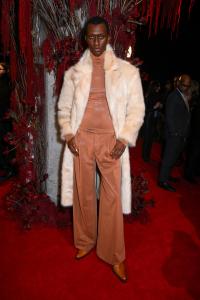 Alioune Badara Fall at the LaQuan Smith fashion show as part of RTW Fall 2026 held at Chelsea Industrial on February 14, 2026 in New York, New York.