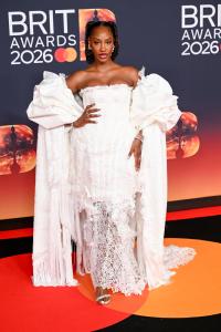 Tems at The BRIT Awards 2026 held at Co-op Live on February 28, 2026 in Manchester, England.