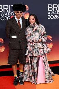 Jordan Stephens and Jade Thirlwall at The BRIT Awards 2026 held at Co-op Live on February 28, 2026 in Manchester, England.