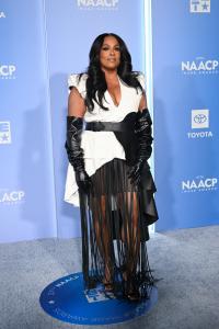 Deidra "Spinderella" Roper of Salt-N-Pepa at the 57th NAACP Image Awards held at the Pasadena Civic Auditorium on February 28, 2026 in Los Angeles, California.