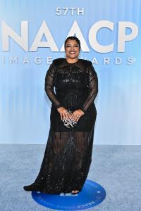 Courtney Nichole at the 57th NAACP Image Awards held at the Pasadena Civic Auditorium on February 28, 2026 in Los Angeles, California.