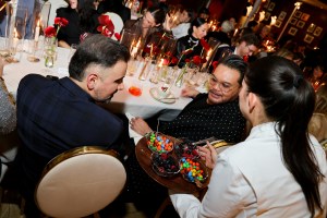 The scene at the Pomellato Dinner Celebrating Milanese Craftsmanship for Exceptional Woman.
