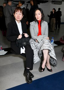 Celine Song and Yerin Ha at the Proenza Schouler Fall 2026 Ready-to-Wear show