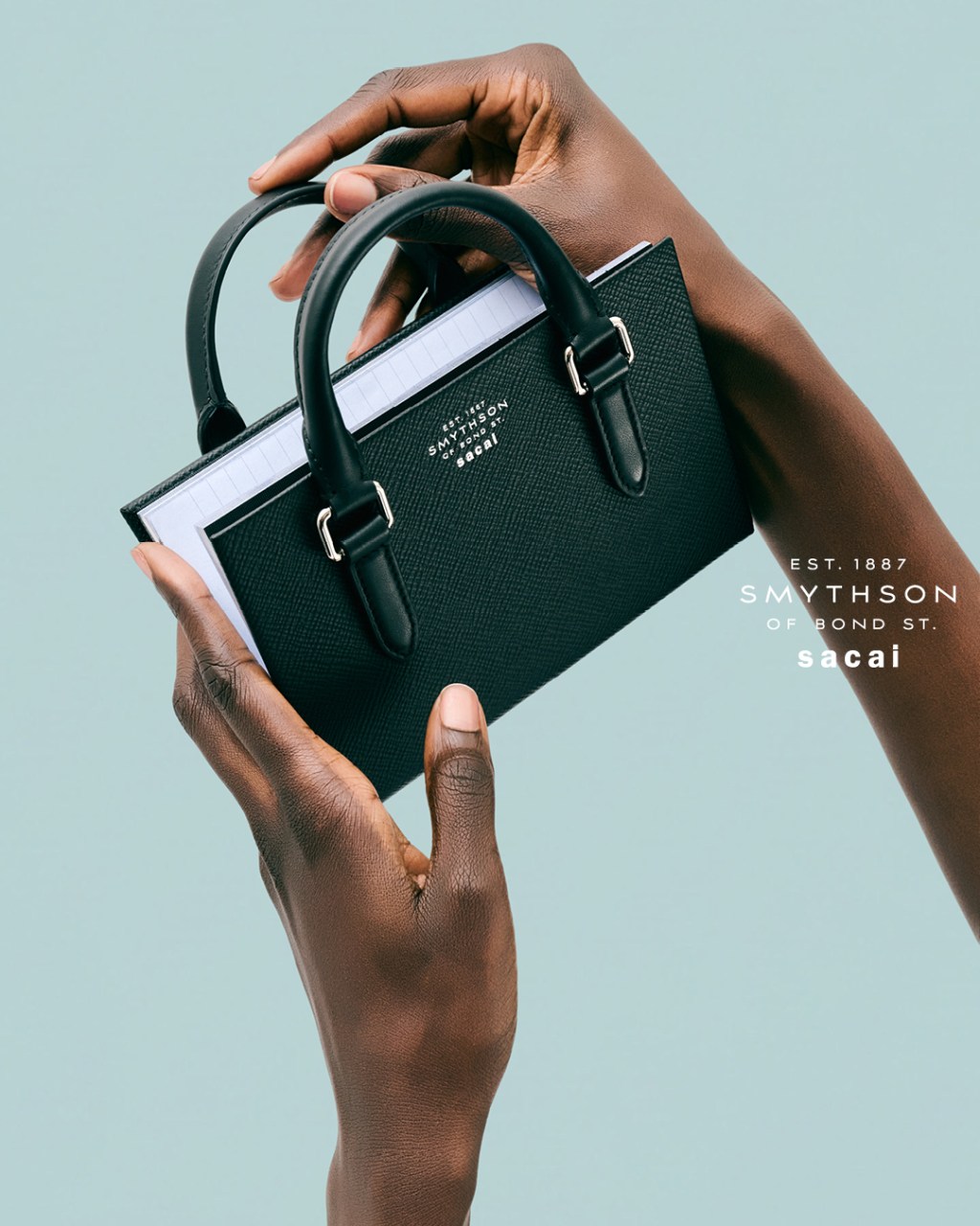 EXCLUSIVE: Sacai Teams With Smythson on Mini Versions of Leather Briefcases, Travel Bags