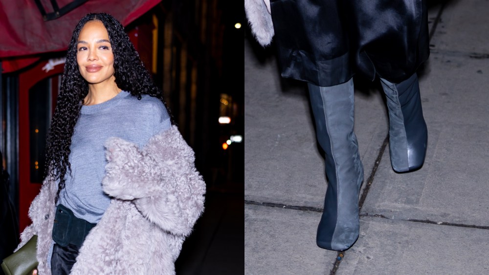 Tessa Thompson attends Ami Paris Chez Balthazar Restaurant at Balthazar on Feb. 16, 2026 in New York City.