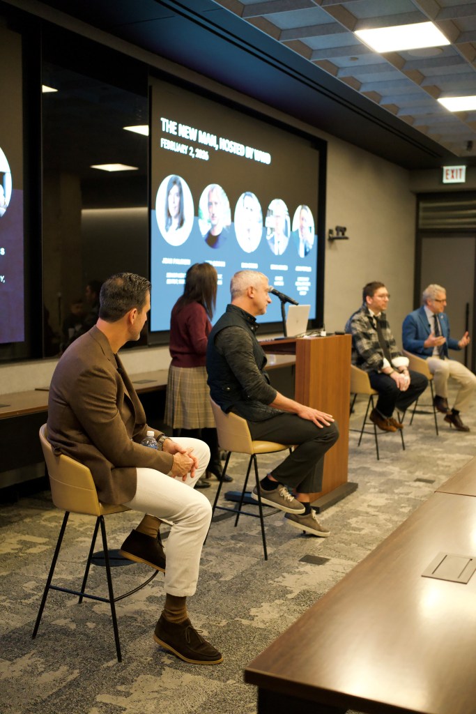 The WWD panel on the New Man.