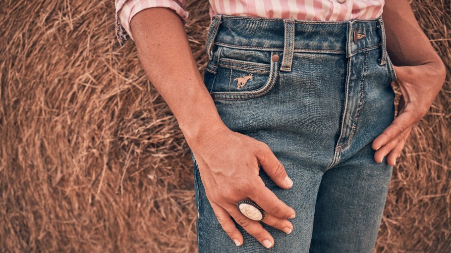Wrangler’s Dyneema denim riding jean styles were “born in the saddle and made for the ride,” according to the Kontoor Brands-owned American label.