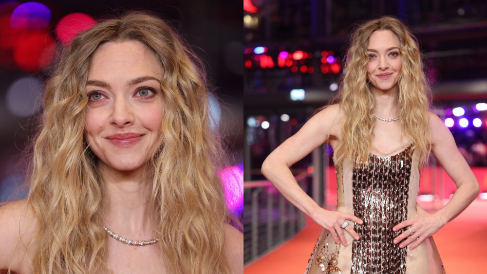 Amanda Seyfried wears Miu Miu at the "The Testament Of Ann Lee" premiere on Feb. 19 in Berlin.