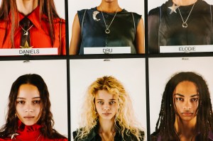 Backstage at the Coach Fall 2026 ready-to-wear show at New York Fashion Week.