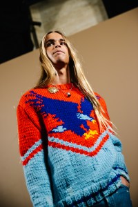 Backstage at the Coach Fall 2026 ready-to-wear show at New York Fashion Week.