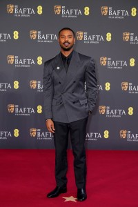 LONDON, ENGLAND - FEBRUARY 22: Michael B. Jordan attends the 2026 EE BAFTA Film Awards at The Royal Festival Hall on February 22, 2026 in London, England. (Photo by Dominic Lipinski/Getty Images)