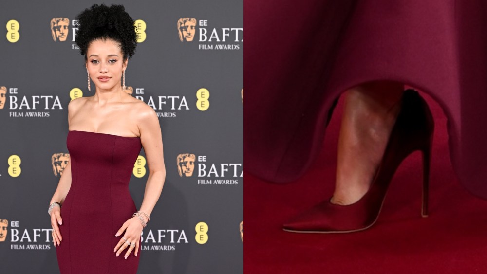 Chase Infiniti at the 2026 EE BAFTA Film Awards held at The Royal Festival Hall on Sunday in London, England.
