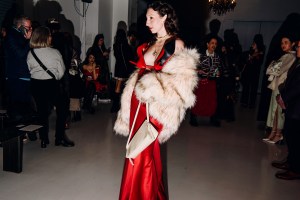 Adrienne Reau at the Christian Cowan fashion show as part of RTW Fall 2026 on February 13, 2026 in New York, New York.