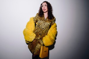 Caroline Vazzana at the Christian Cowan fashion show as part of RTW Fall 2026 on February 13, 2026 in New York, New York.