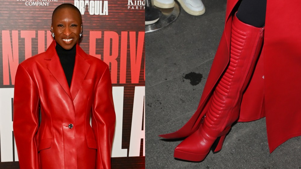 Cynthia Erivo attends the press night after party for "Dracula" at The Freemason's Hall on Tuesday in London, England.